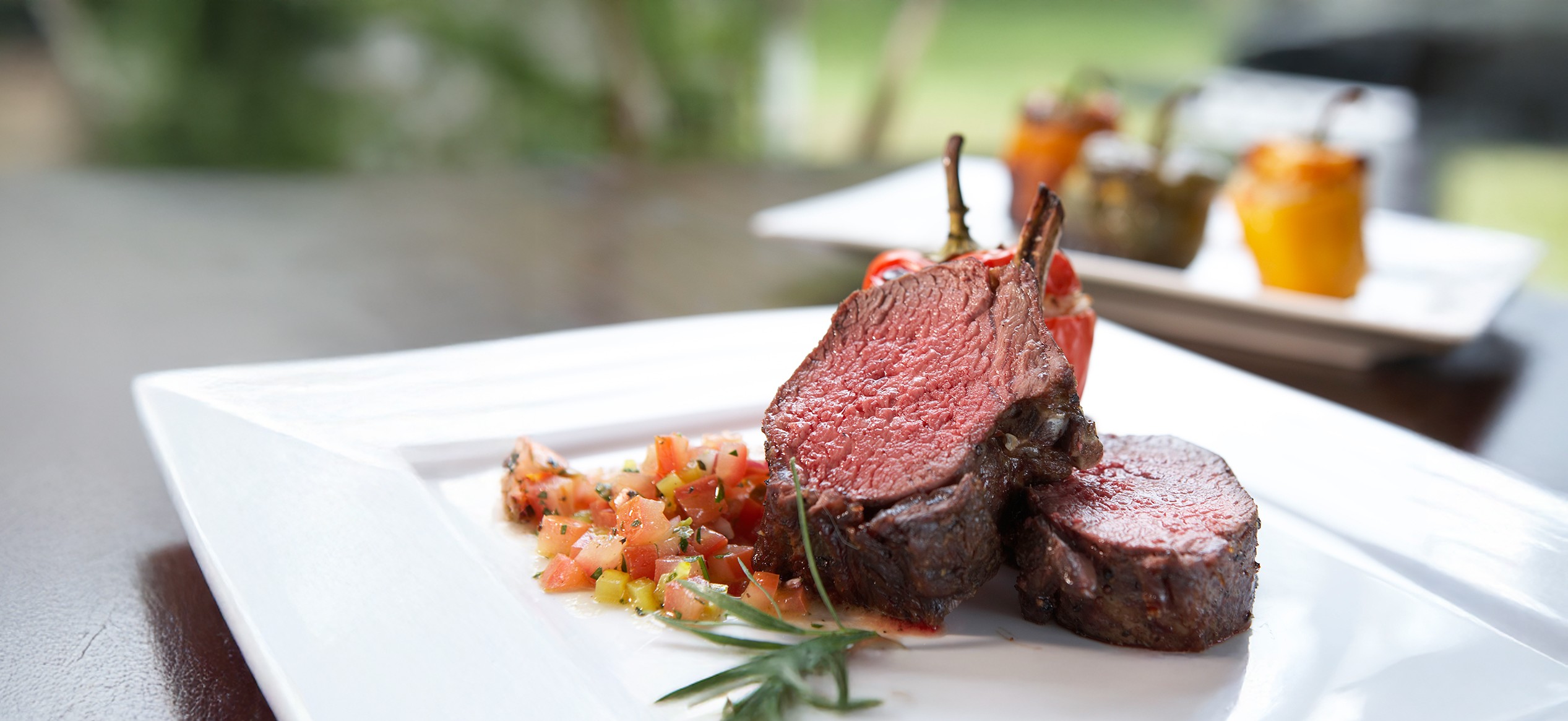 Grilled chops with baked stuffed pepper Graham Brown2